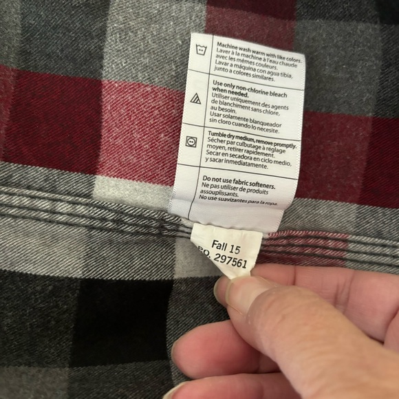 Carhartt Original Fit Flannel XL Tall Red, Black Plaid Button Down Workwear - Picture 8 of 13